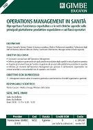 Operations Management in sanità